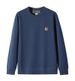Little Fox Crewneck Sweatshirt, Street Fashion Autumn/Winter Style, Versatile Casual Zip-Up Hoodie_viptrois.com