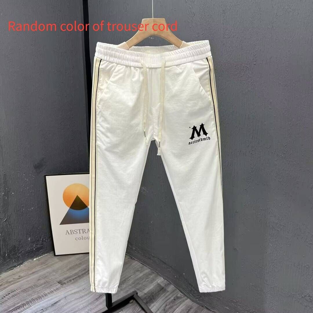Men's Ice Silk Casual Pants Summer Thin Versatile Harem Sports Loose Fit Jogger Cargo Pants New Style_viptrois.com