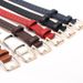 no punching, imitation leather belt, versatile, thin belt for girls' dress decoration_viptrois.com
