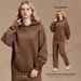 Loom 2025 Auumn Winer New Loose Thickened Fleece Trendy Brand Hoodie Men Oversize Hooded Men's Sweashir And Sweapans_viptrois.com