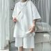 Men's Clothing Sports Suit Men's Summer Thin Wear Teenagers Short Sleeved Shorts Two Piece Suit_viptrois.com