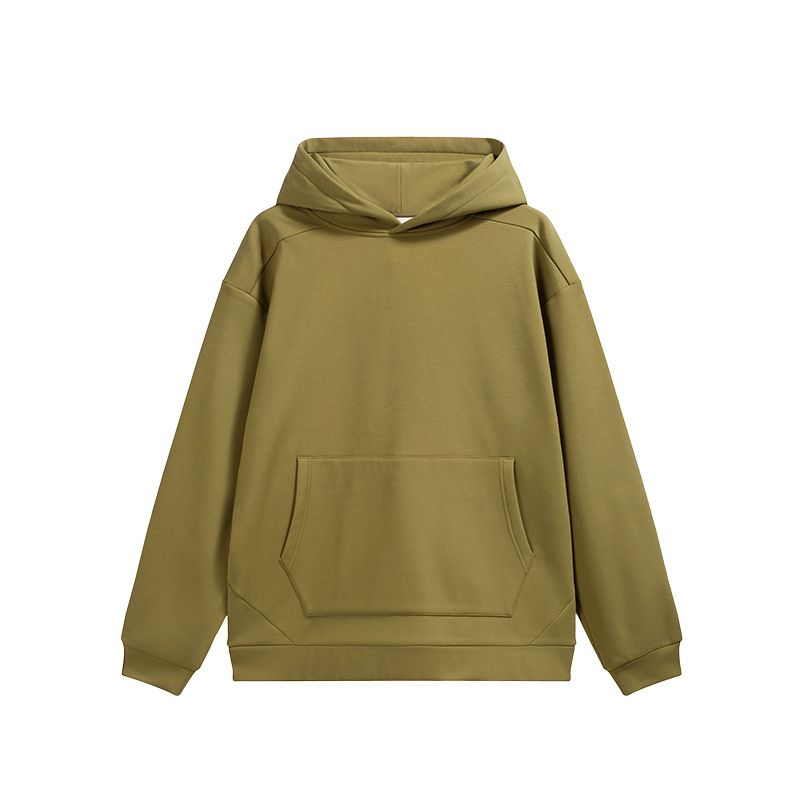 Men's Fleece Hoodie – 410g Heavyweight Streetwear Pullover With 4-Way Stretch Unisex Oversized Fit For Urban Layering_viptrois.com