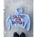 Men's Clothing Rock Letter Print Hoodie Loose Unisex Retro Sweater Jacket Top American Gothic_viptrois.com