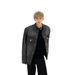 Autumn Fashion Niche Denim With Men's Metal Buckle Design, Stylish And Loose Casual Versatile Jacket_viptrois.com