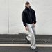 Men's Clothing AUTICUP Scuba Spring Cleanfit Scimitar Sweatpants Three Dimensional Cut Straight Casual Pants_viptrois.com