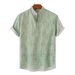 Men's Clothing Summer Flower Pattern Beach Short Sleeved Shirt Summer Camouflage Printed Shirt Men_viptrois.com