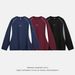 Men's Long-Sleeve Color-Block Sporty T-Shirt – Uv Protection & Breathable Fabric With Embroidered Design (Oversized Fit, M-Xxl, Black/Red/Blue)_viptrois.com