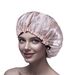 Reversible Satin Sleep Cap - Double-Sided Hair Protection With Fashionable Button Closure For Women_viptrois.com