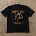 American TOS Letter Printing Pure Cotton T-shirt Niche Design Loose Round Neck Trendy Brand Short Sleeve Men's Summer_viptrois.com