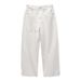 Men's Clothing High Street White Straight Jeans Cleanfit Wide Leg Long Pants_viptrois.com