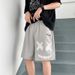 Men's Clothing Men's Shorts Summer New Thin Straight Loose Outer Wear Smiley Face Casual Versatile Printing Trendy Shorts_viptrois.com