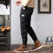 Men's Clothing camouflage pants with cuffs and multiple pockets, retro washed pants_viptrois.com