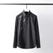 Dandelion & Butterfly Print Long Sleeve Casual Shirt Cotton White Shirt Collar Inelastic Regular Fit Single Breasted Workwear_viptrois.com