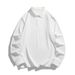 Men's Clothing Solid Color Turn Down Collar Men's Solid Color Shirt Slim Fit Long Sleeve Casual Basic Top With Wrinkle-Free Fabric For Everyday Wear_viptrois.com