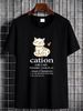 Cation Cat Lover Funny T Shirt Science Kitten Chemistry Owner Comfortable Summer Graphic Soft Breathable Designer Clothes Stretched Unisex_viptrois.com