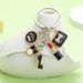 Black Crown Diamond Lipstick Bag High Heels Keychain Accessories Schoolbag Coin Purse Ornament Gift_viptrois.com
