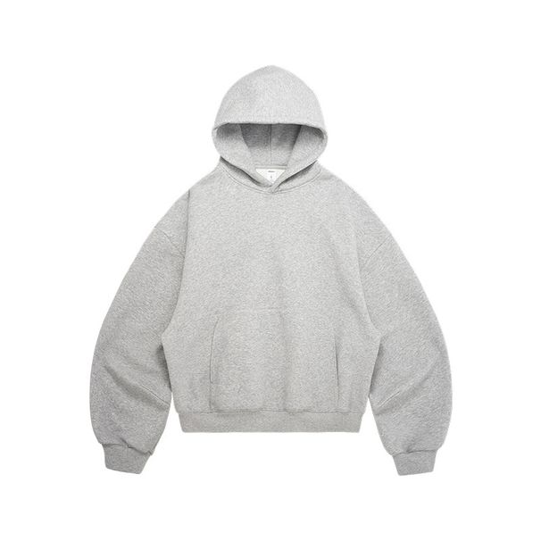 Men's Cropped Hooded Sweatshirt With Raglan Sleeves - Winter Fleece-Lined Pullover, Relaxed Fit, Eggshell Fleece Lining, Casual Streetwear For Youth_viptrois.com