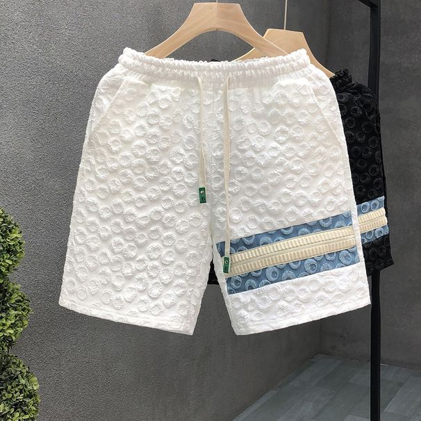 Men's Clothing 2026 Stylish And Cool Foamed Shorts For Men, Casual White Pants, New Summer Style, Men's Beach Shorts_viptrois.com