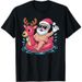 Camiseta Santa Nadando Piscina Navidad Verano Fiesta En La Playa De Julio_viptrois.com
