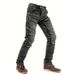 Denim Men's Slim Fake Zipper Splicing Black Jeans Motorcycle Retro Locomotive Riding Denim Men's Pants_viptrois.com