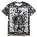 Men's Clothing T Shirt Retro Hip Hop Casual Summer T Shirt Black And White Soft Round Neck Short Sleeves_viptrois.com
