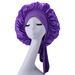 Medium Size (36cm) Satin Ribbon Bow Hair Cap & Shower Cap - Imitation Silk, Single Layer, Lightweight & Elegant (Best Seller)_viptrois.com