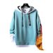 Men's Clothing Hooded Sweatshirt Autumn And Winter New Style Plus Velvet Thickened Two Piece Trendy Brand Slim Pullover_viptrois.com