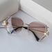New Internet Celebrity Ins Sunglasses Diamond Studded Luxury Sunglasses Pearl Decorated Sunglasses Street Shot Glasses Cross Border_viptrois.com