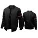 Men's baseball jersey, British standing collar, color blocking slim fit jacket, men's jacket_viptrois.com