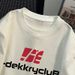American 100% Pure Cotton Short T-shirt For Summer Boys, High-end Creative Ins White Letter Printed Half Sleeved Top_viptrois.com