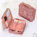 Storage Bags Square Cosmetic Bag With Handle, Large Capacity, Partition Storage, Portable Hand Held Cosmetic Bag, Travel Bag, Toiletry Bag_viptrois.com