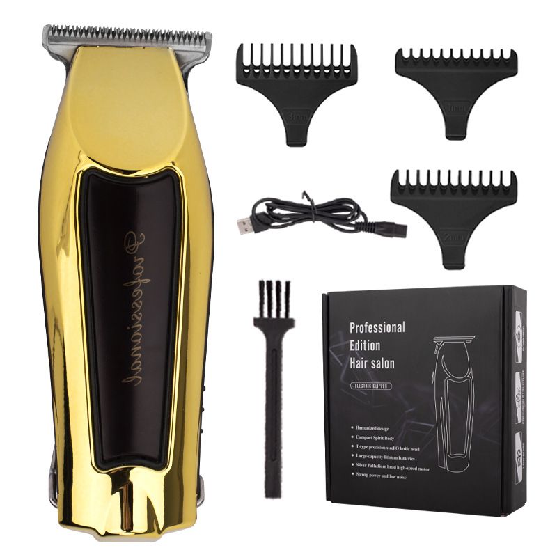 USB Charging Hair Clipper Oil Head Shaver Carving Electric Push Shear Digital Display Hairdresser_viptrois.com