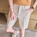 Men's Summer Casual Shorts High Quality Luxury mid Length Five Point Dress Pants Versatile Thin Suit Pants_viptrois.com