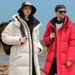Men's Clothing Couple's Slim-Fit Mid-Length Down Jacket – Waterproof, Anti-Bacterial, 600+ Fill Power White Goose Down Coat (Black, Cream White, Red)_viptrois.com