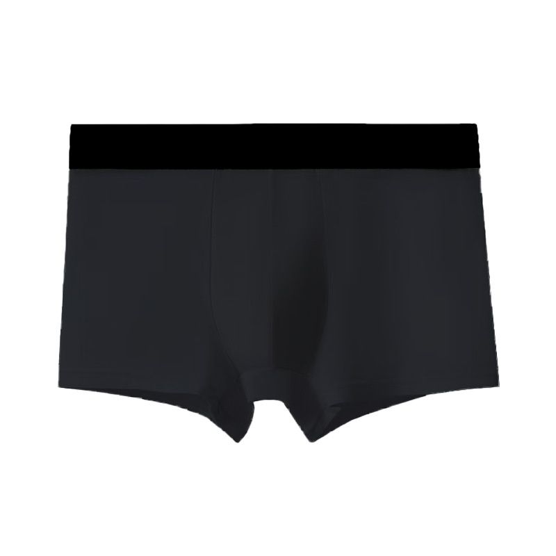 Pulse Source Manufacturer Cross-Border Milk Silk Underwear Mid-Waist Comfortable Boxer Briefs Commuting Plus Size Men's_viptrois.com