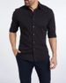 Men’s Clothing Hot Sale Men's Zipper Shirt Hidden Zipper Button Oxford Stretch Cotton Zipper Lining_viptrois.com