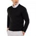 Pure 2025 Foreign Trade Men's Round Neck Sweater Solid Color Casual Autumn Winter Pullover Business Knitwear Base Shirt In_viptrois.com