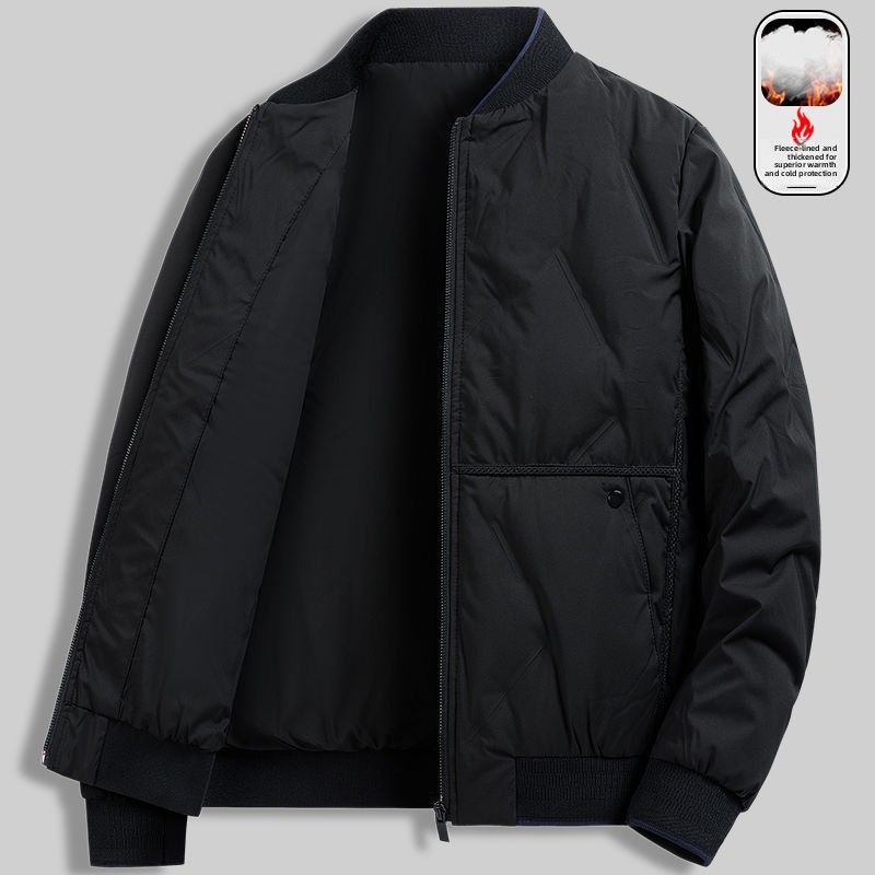 Cotton Men's Business Light And Thin Short Stand-up Collar Duck Down Jacket Casual Men's Light Luxury Winter Top Men's_viptrois.com