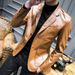 Men's Clothing Leather Suit Autumn New Casual Jacket Style Slim Lapel Leather Suit Leather Jacket Men's_viptrois.com