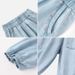Mother & Kids Children's Tencel Denim Anti Mosquito Pants Thin Cool Trousers Girls Lace Loose Leggings Pants_viptrois.com