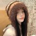 Gradient plush knitted for women in autumn and winter, warm ear protection cover, head cap can be used as a bag, cute_viptrois.com