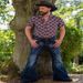 Men's Cowboy Flare Pants Punk Style Retro Cowboy Tie Floral Stretch Cowboy Male_viptrois.com