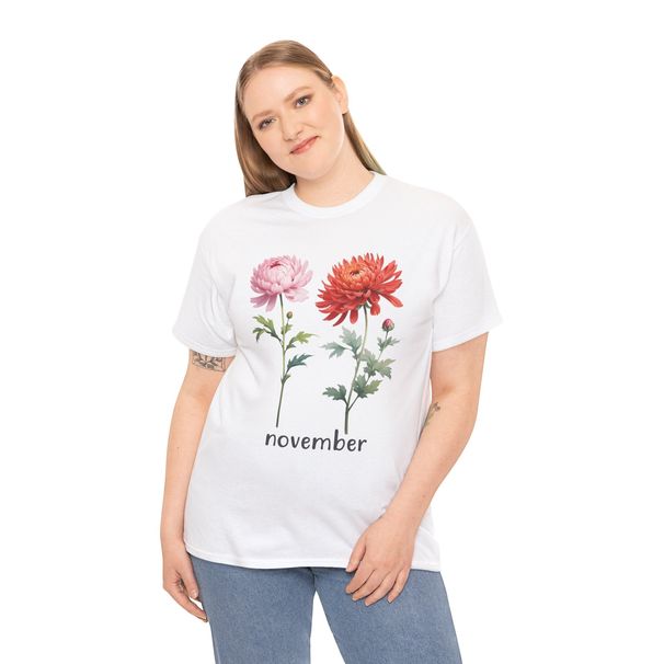November T-Shirt Mens Womens Tees Top - Tropical Floral Tee For Summer Beach Lovers_viptrois.com
