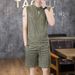 Summer New Thin Ice Silk Sleeveless Vest Men's Shorts Set Trendy Casual Two-Piece Outerwear Cotton_viptrois.com