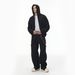 "Men's Box-Cut Zip-Up Hoodie - Dragon Scale Embossed Pullover With Drop Shoulder For Streetwear Styling"_viptrois.com