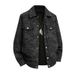 Men's Clothing Fashion Lapel Printed Corduroy Jacket_viptrois.com