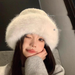 Northeast Harbin Changbai Mountain Winter Plush Children's Big Head, Small Face, Thickened Windproof Fisherman, Bowl_viptrois.com