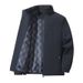 Monochrome Man- 25 Autumn New Men's Loose Fit Versatile Trendy Plus Size Middle-Aged Business Stand Collar Casual Jacket Coat For Men_viptrois.com