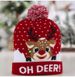 Christmas decorations cuffed knitting hat with ball LED light hat Adult children's hat_viptrois.com