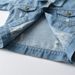kid's clothing Autumn unisex short denim jacket for boys and girls to do old lapel hole denim long-sleeved top style_viptrois.com